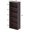 Стеллаж IN FORMANT 129H013 740х376х1934 Венге