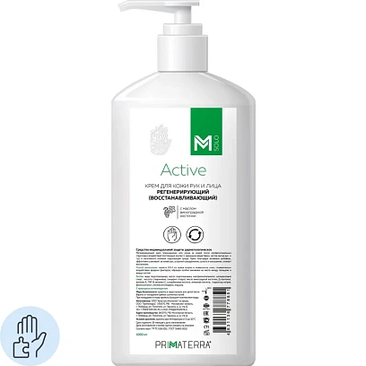 Крем регенерирующий М SOLO Active для рук с дозир 1000мл