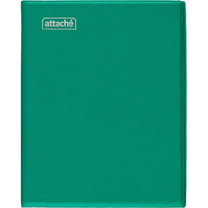 Бизнес-тетрадь А5 160л  ATTACHE, на кольцах,зеленый, обложка ПВХ