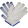 Перчатки защитные трикотажные ПВХ Точка 6 нитей 62г 10 кл руч овер 10пар/уп