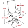 Кресло BN_Fc_EChair-599 MPU кожзам черный, алюминий