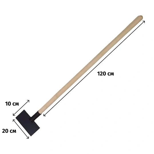 Ледоруб-скребок (20x100 см) деревянный черенок 1.45 кг