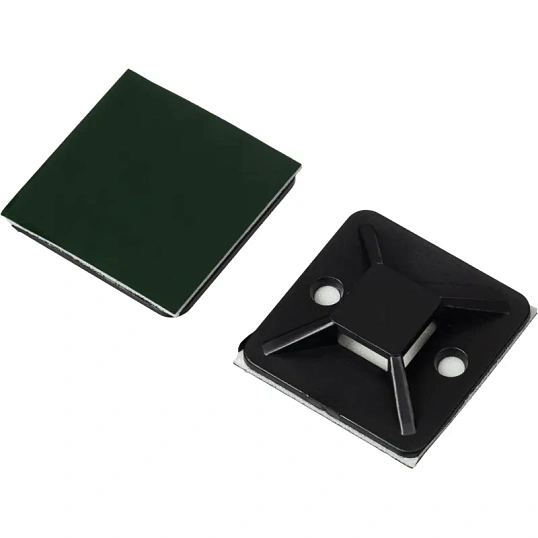 Площадка самоклеящаяся Bigtech BT-CTP-30-30-B,черный,30x30x7,5 мм,20 шт/уп