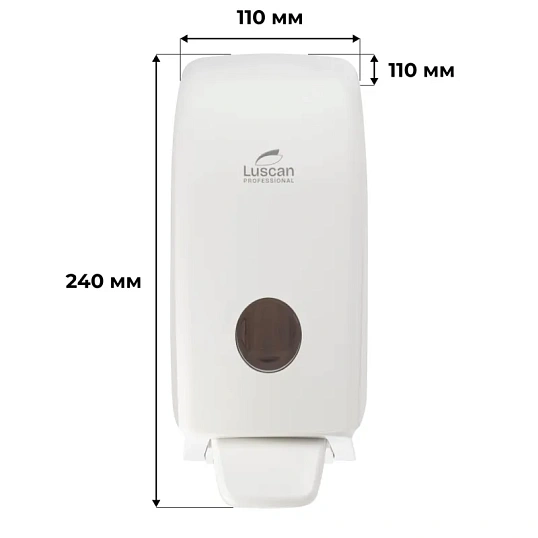 Дозатор для жидкого мыла и мыла-пены Luscan Prof Optima L5 белый