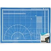 Коврик для резки TOPFORT 5ти-слойный А3 (45х30см),2х-сторонний,синий