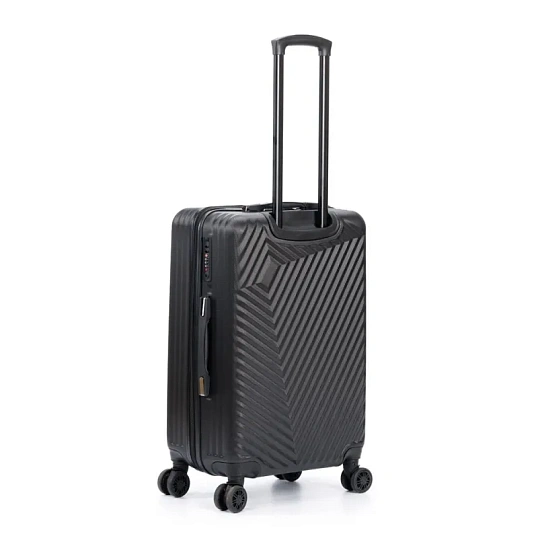 Чемодан TORBER Lama, черный, ABS-пластик, 43х25,5х67см, 62 л, T1919M-Black