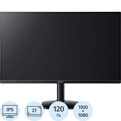 Монитор Acer (UM.HX2CD.G02)27/FHD/IPS/120Hz/250cd/1ms/HDMI/VGA