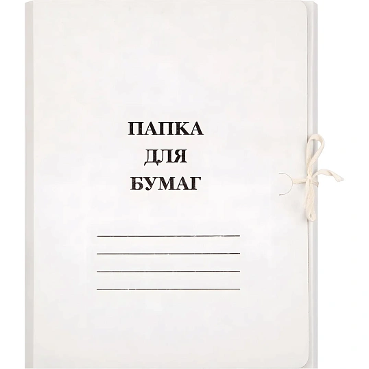 Папка с завязками 260г/м2 немелованная