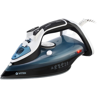 Утюг Vitek VT-8304 2400Вт черный/белый/синий