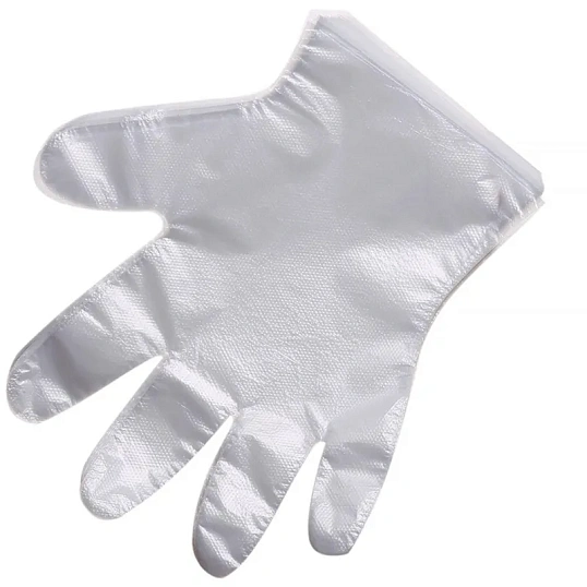 Перчатки одноразовые полиэтиленовые прозр. 60 гр.,р. L,100 шт/уп,ПС