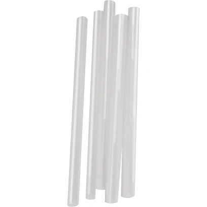 Трубочка для коктейлей прямая 210мм, d12 мм, прозрач, 250шт/уп