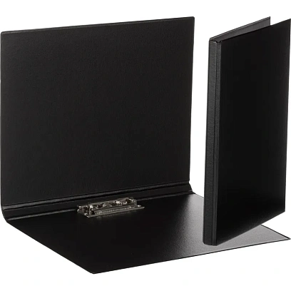 Папка с зажимом  черная Дания-Россия