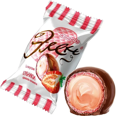 Конфеты Рот Фронт Элен со вкусом клубники 2кг/уп