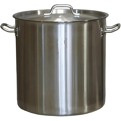Котел 37 л.нерж.d=36 см.h=36 см. тройн.дно с крышк. (инд) MGsteel 39209