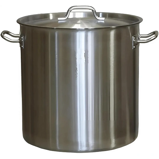 Котел 37 л.нерж.d=36 см.h=36 см. тройн.дно с крышк. (инд) MGsteel 39209