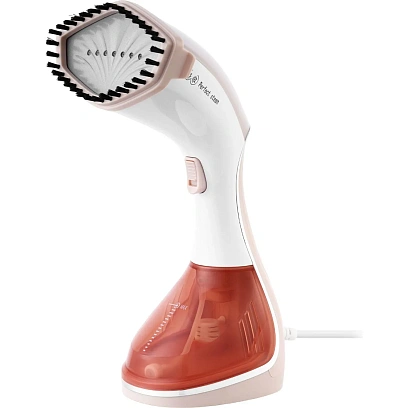 Отпариватель Kitfort КТ-929-1 ручной '2 в 1' бело-коричневый, 240мл.20г/мин