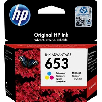 Картридж струйный HP 653 3YM74AE CMY для DeskJet Plus 6075, 6475