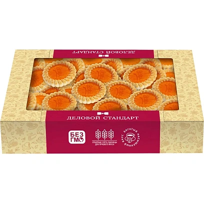 Печенье сдобное Деловой Стандарт Cookies with orange marmalade, 420г
