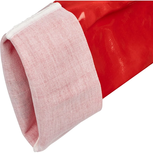 Перчатки DELTA PLUS PVC733510 ПВХ КЩС цв.красный р.10