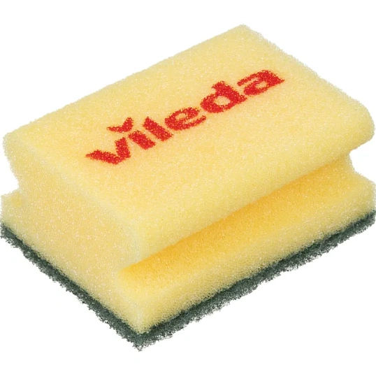 Губки абразивная Vileda средней жесткости 9,5x, 10 шт.125604