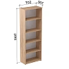 Стеллаж Easy LT Оптима 702х367 Дуб крафт золотой В1997
