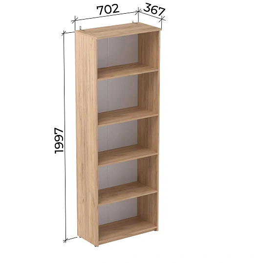 Стеллаж Easy LT Оптима 702х367 Дуб крафт золотой В1997