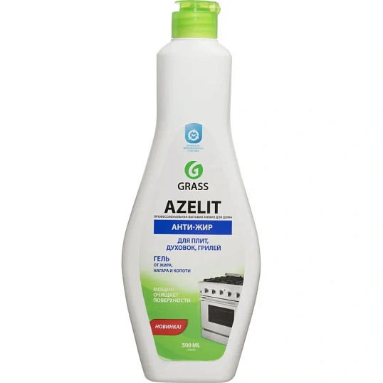 Средство для чистки плит Azelit Антижир 500мл гель СВЧ,грили,коптильни