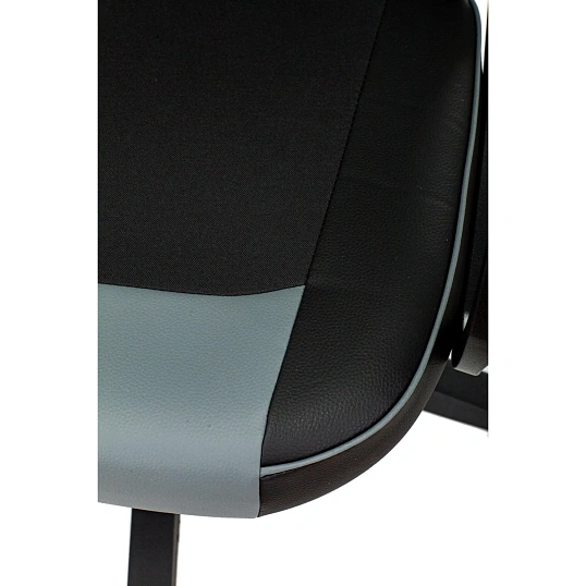 Кресло VB_Echair Easy Game-905 TPU кожзам черный/серый пластик