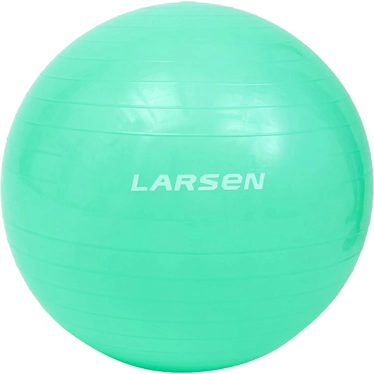 Мяч гимнастический с насосом Larsen HG-1 бирюзовый 55 см, 371178