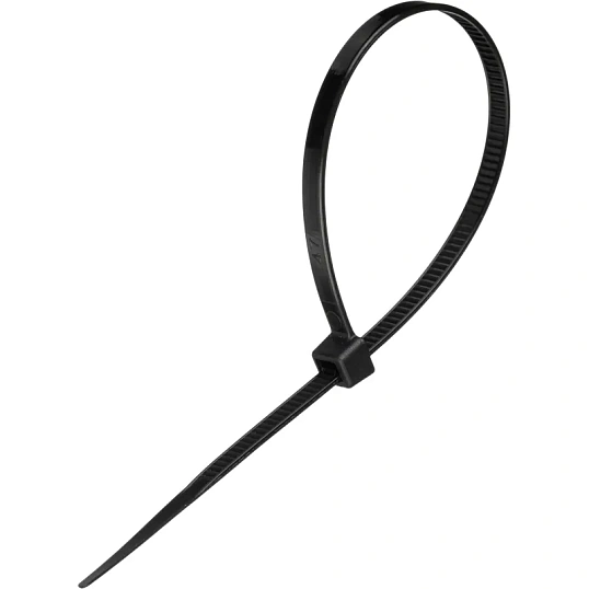 Стяжка (хомут) 200 мм x 4,5 мм,Bigtech BT-CT-200-45-B,нейлон,черн,100 шт/уп