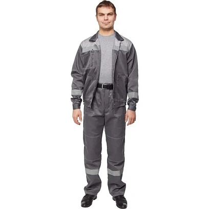 Костюм летний муж. л22-КБР т.сер./св.сер (р.56-58) 158-164 (Арсенал-СП)