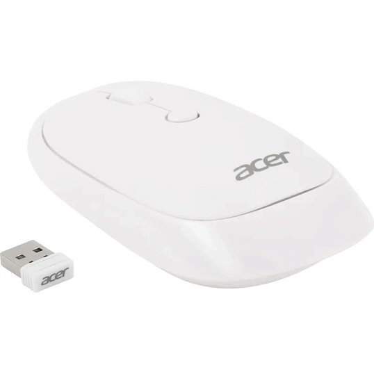Мышь компьютерная Acer OMR138 белый (1600dpi) WLS USB (4кн) (ZL.MCEEE.01L)