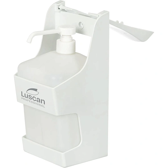 Дозатор для дезин.ср-в и жид.мыла Luscan Prof Optima локтевой 1000мл белый