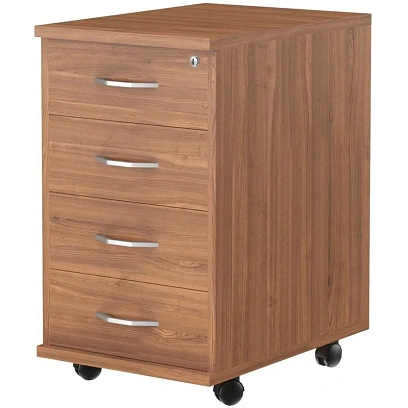 Тумба Мебель SL Imago подкатная 4 ящика ТМ-4.А орех