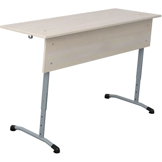 Парта МЕТ_ Стол ученический Гармония 2-местный 3-7г.р. шамони св./серый