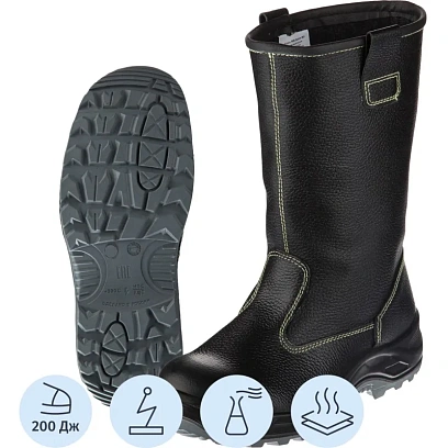 Сапоги сварщика ПУ/Нитрил с МП (р.40) (мод.60В МП)