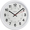 Часы настенные, модель 02, диаметр 245 мм, пластик, белый, 21210211