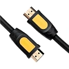 Кабель UGREEN HD101 HDMI 4K цвет желтый/черный. 2м (10129)