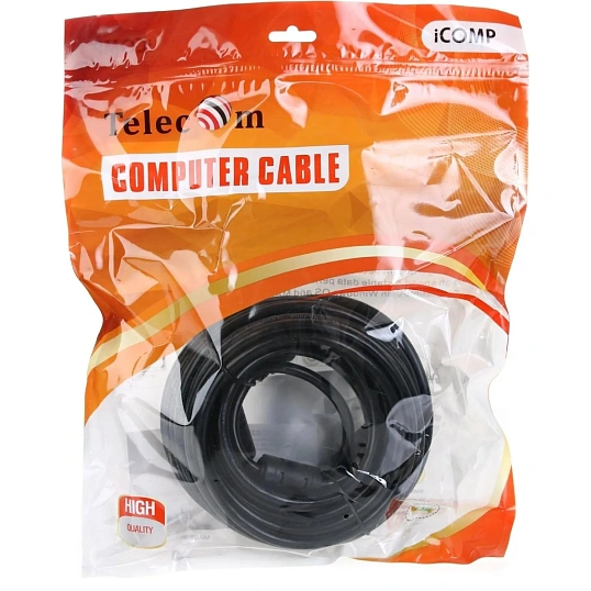 Кабель HDMI-19M - HDMI-19M ver 2.0+3D/Ethernet, 7.5m Telecom <TCG200F-7.5M