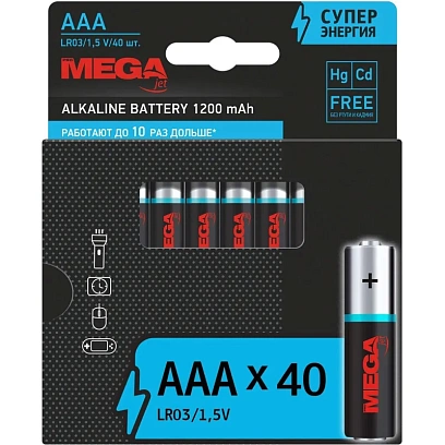 Батарейка AAA/LR03 уп/40шт      