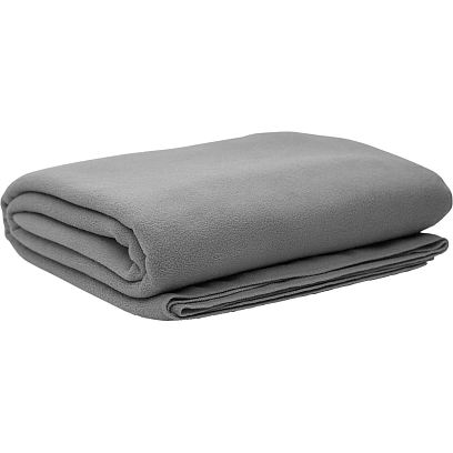 Плед флис 220 гр/м2 130х150, светло-серый, 10 шт/уп