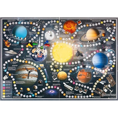 Настольная игра Солнечная система. 59x42  см