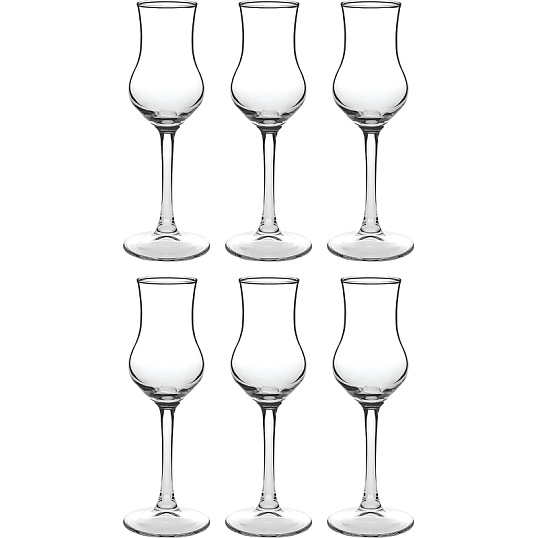 Рюмка для граппы 95 мл. d=64 мм. h=180 мм. Турция 6 шт/уп, 70876