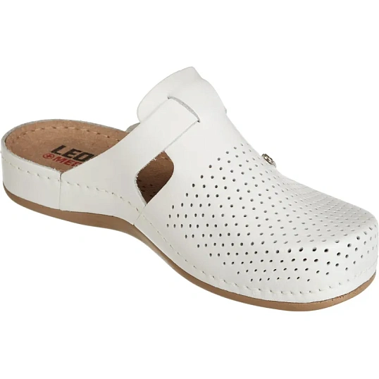 Сабо Leon белые (мод. MED950), р. 41