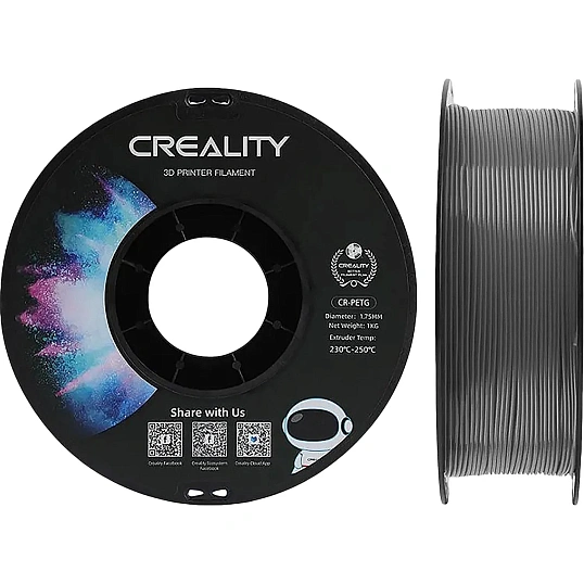 Пластик CR-PETG- Creality 1.75 мм 1кг, серая (3301030039)