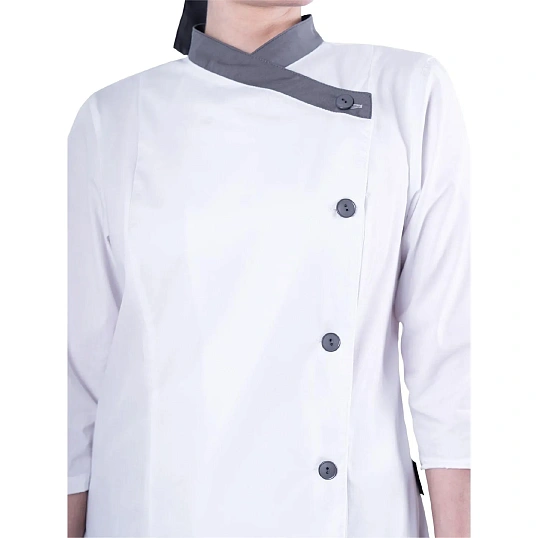 Костюм БИСТРО женский цв.бел/т.сер (Кос841) (р.60-62) р.158-164