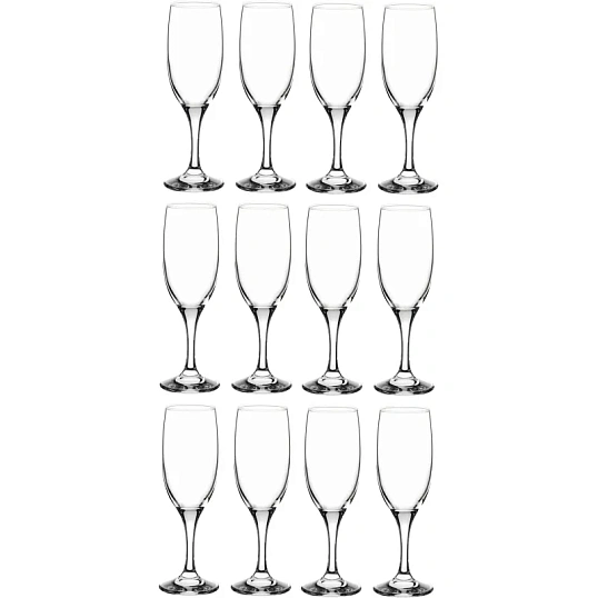 Бокал - флюте Бистро 190 мл. d=54 мм. h=190 мм. 12шт/уп