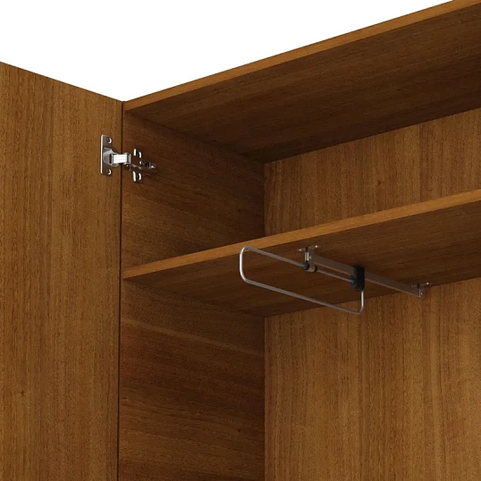 Шкаф SP Бюджет д/одежды 2555 (880,878) фр.орех 1810