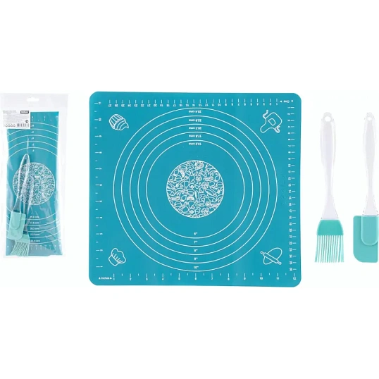 Набор для выпечки CLASSICA 3 предмета: кисточка, лопатка, коврик ,103587