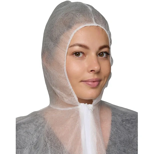 Комбинезон одноразовый Каспер, белый, 20 г/м2, р.ХL, кп